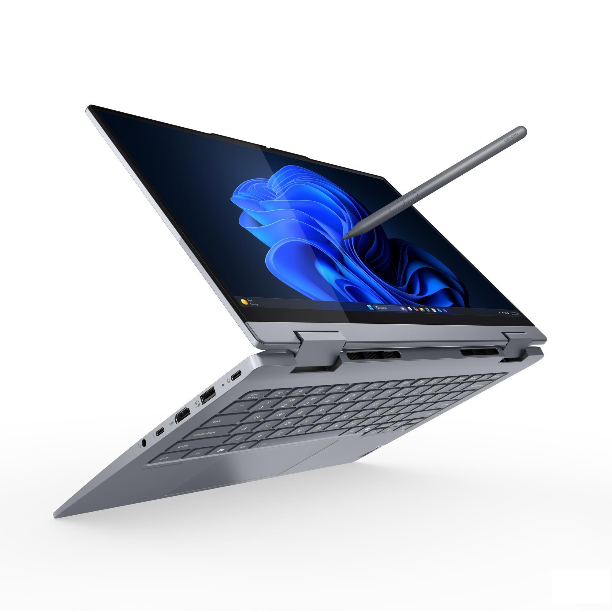 A large main feature product image of Lenovo ThinkBook 14 Yoga 2-in-1 G5 (21SQ) - 14" Ultra 5 225U, 16GB/512GB - Win 11 Pro Notebook
