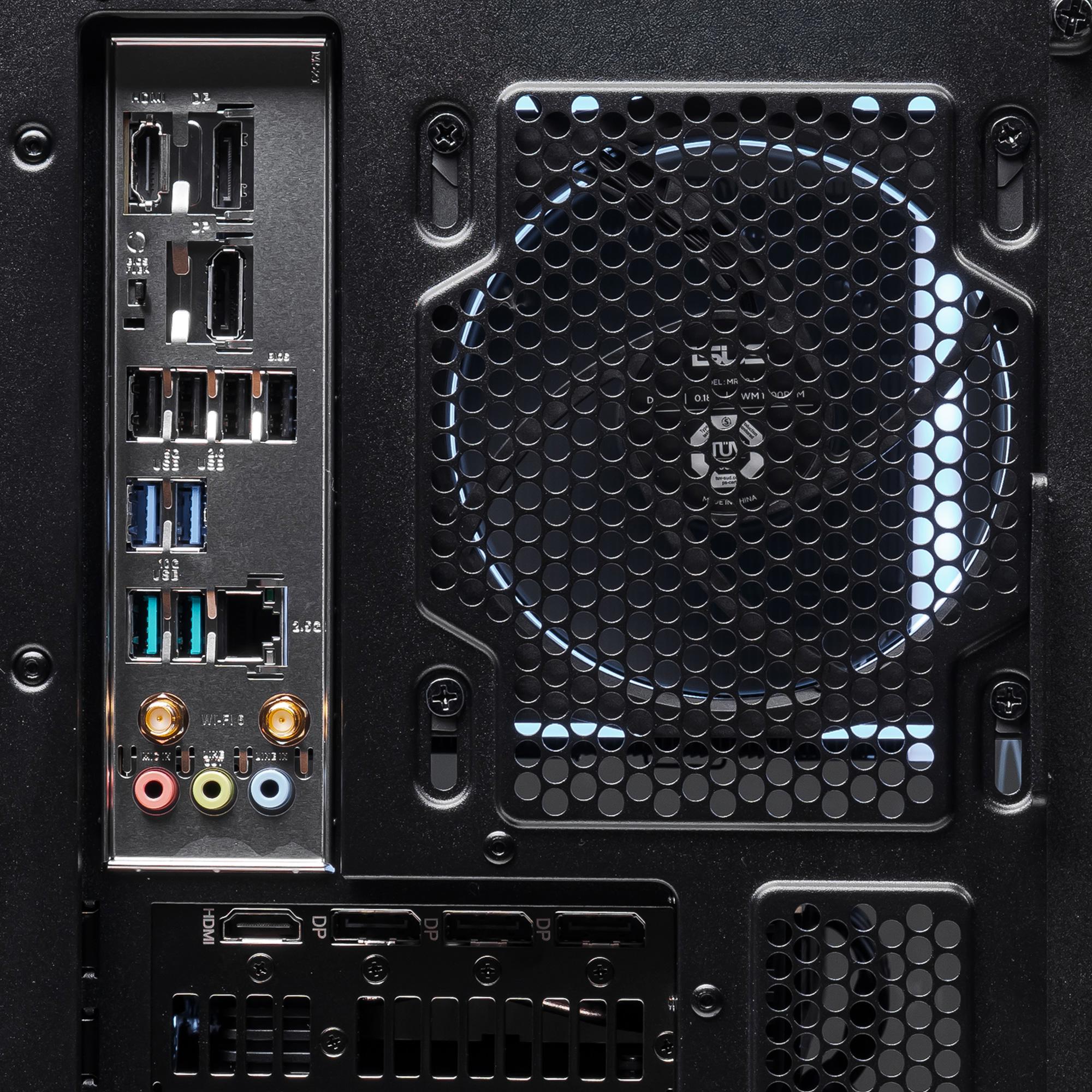A large main feature product image of PLE Prime RTX 5070 Prebuilt Ready To Go Gaming PC