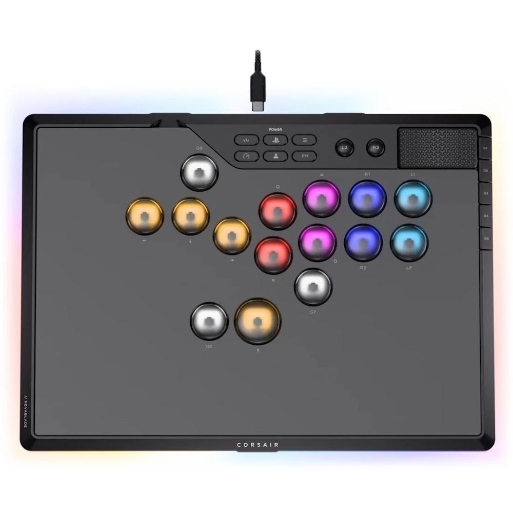 Corsair NOVABLADE PRO WIRELESS Hall Effect Leverless Fighting Game Controller