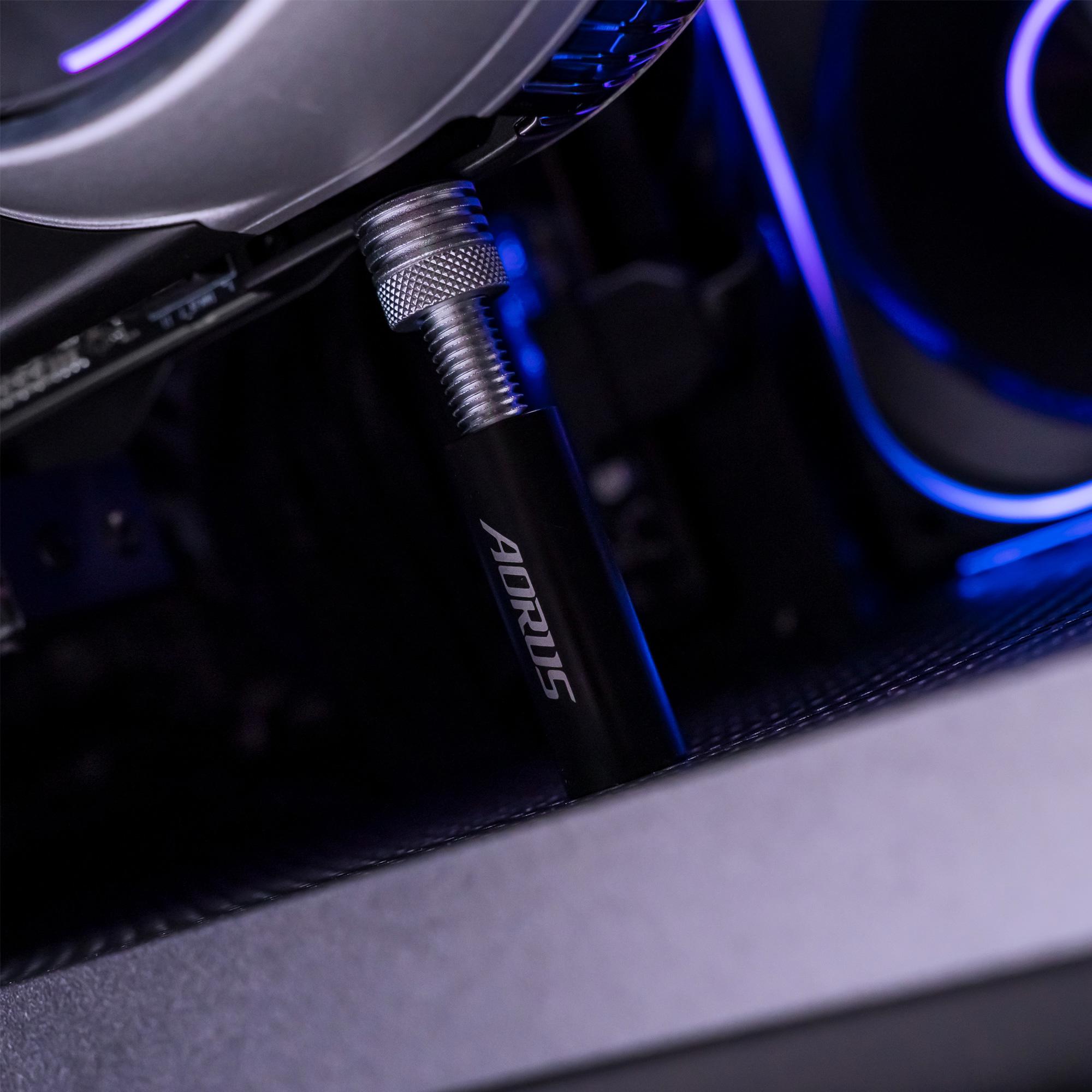 A large main feature product image of PLE Phantom RTX 5090 Prebuilt Ready To Go Gaming PC
