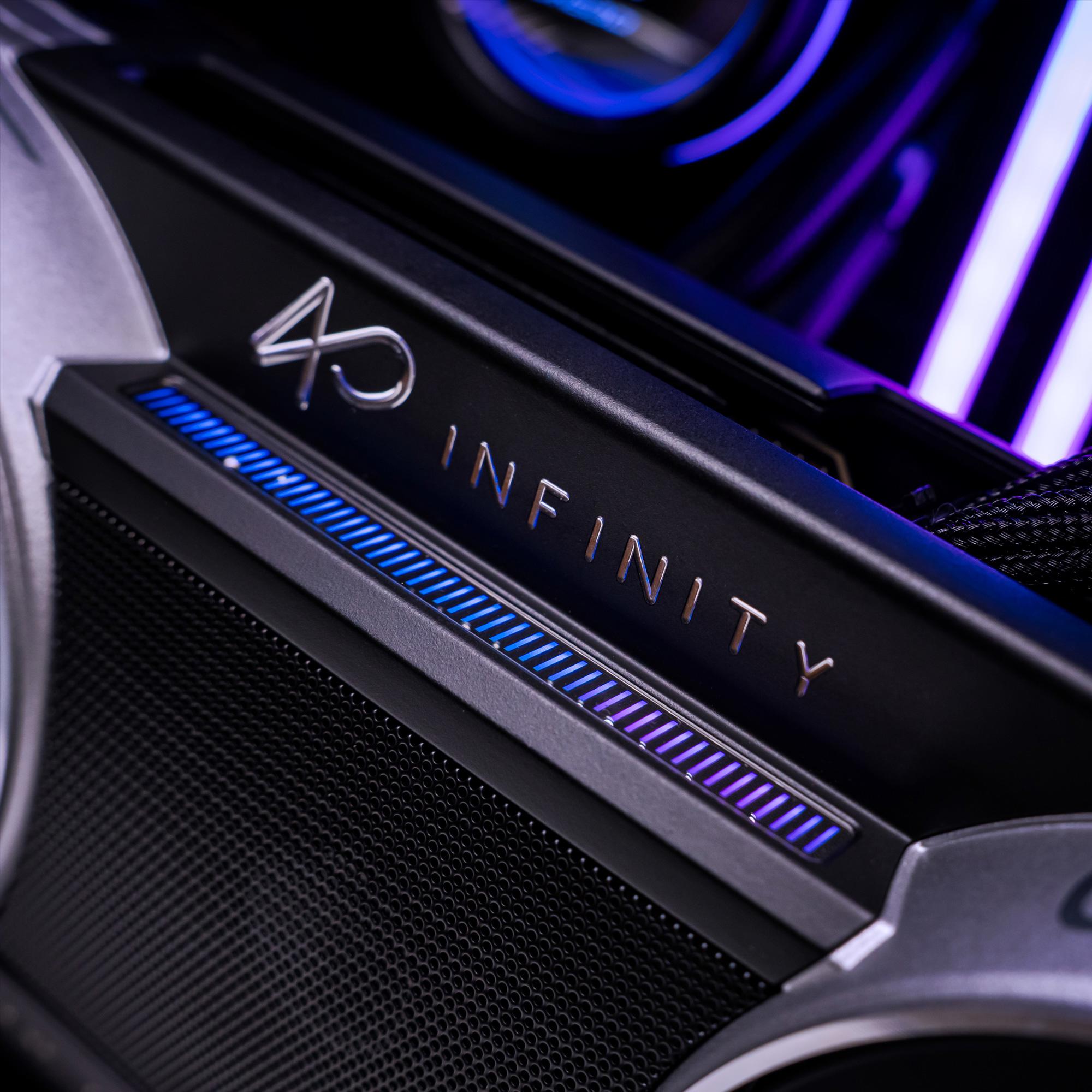 A large main feature product image of PLE Phantom RTX 5090 Prebuilt Ready To Go Gaming PC