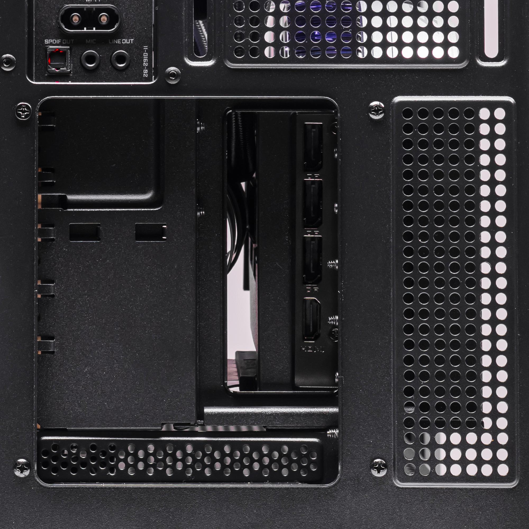 A large main feature product image of PLE Phantom RTX 5090 Prebuilt Ready To Go Gaming PC