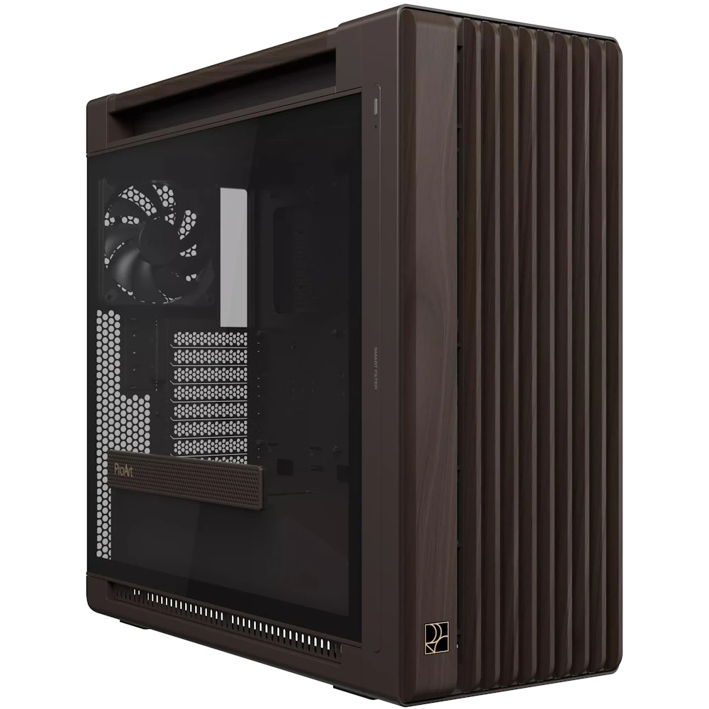 ASUS ProArt PA602 Wood Edition Mid Tower Case - Retro Brown