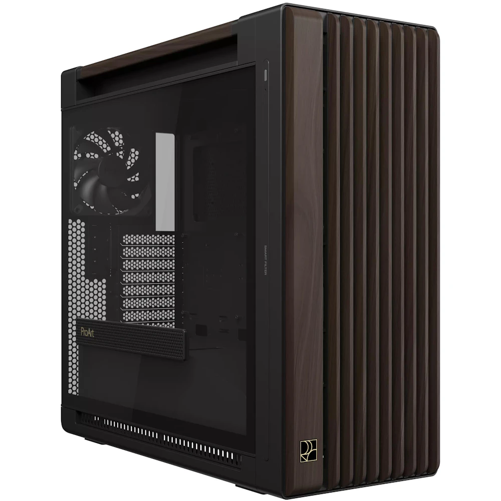 ASUS ProArt PA602 Wood Edition Mid Tower Case - Modern Black