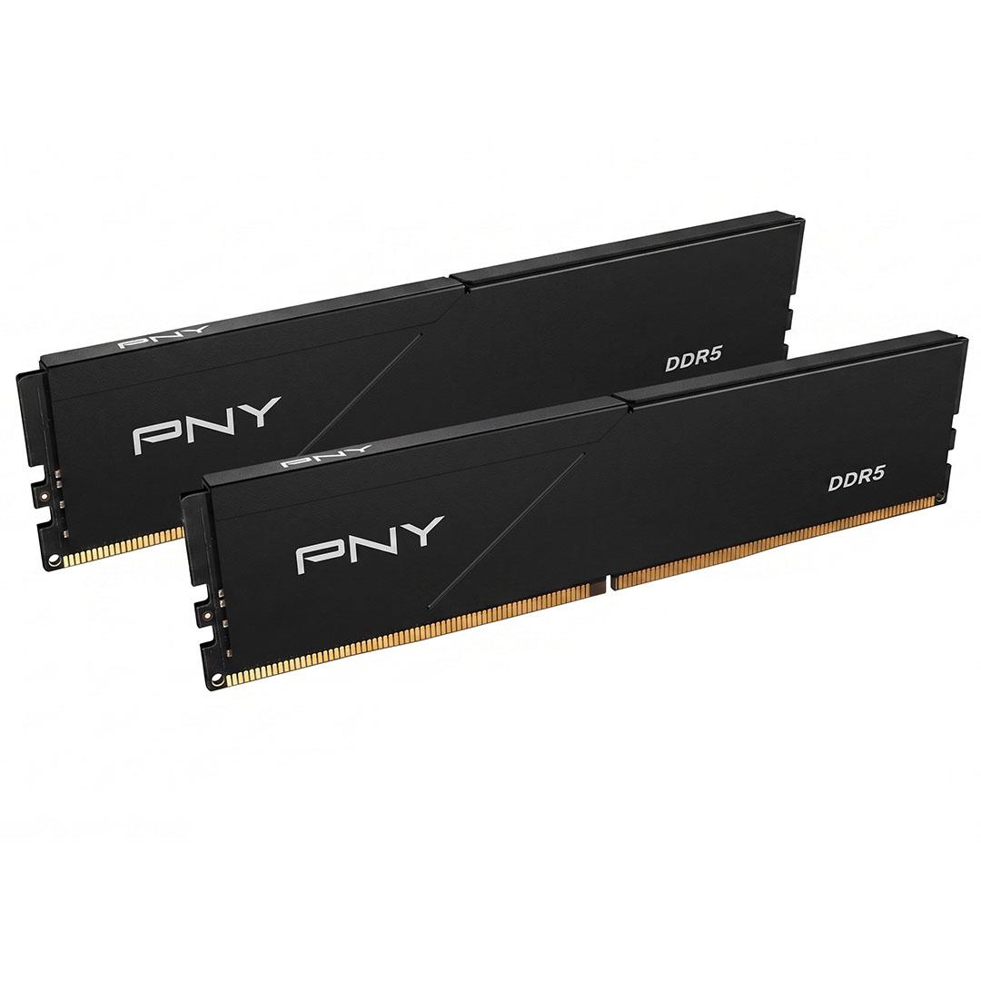 A large main feature product image of PNY Low Profile 32GB Kit (2x16GB) DDR5-5600 C46