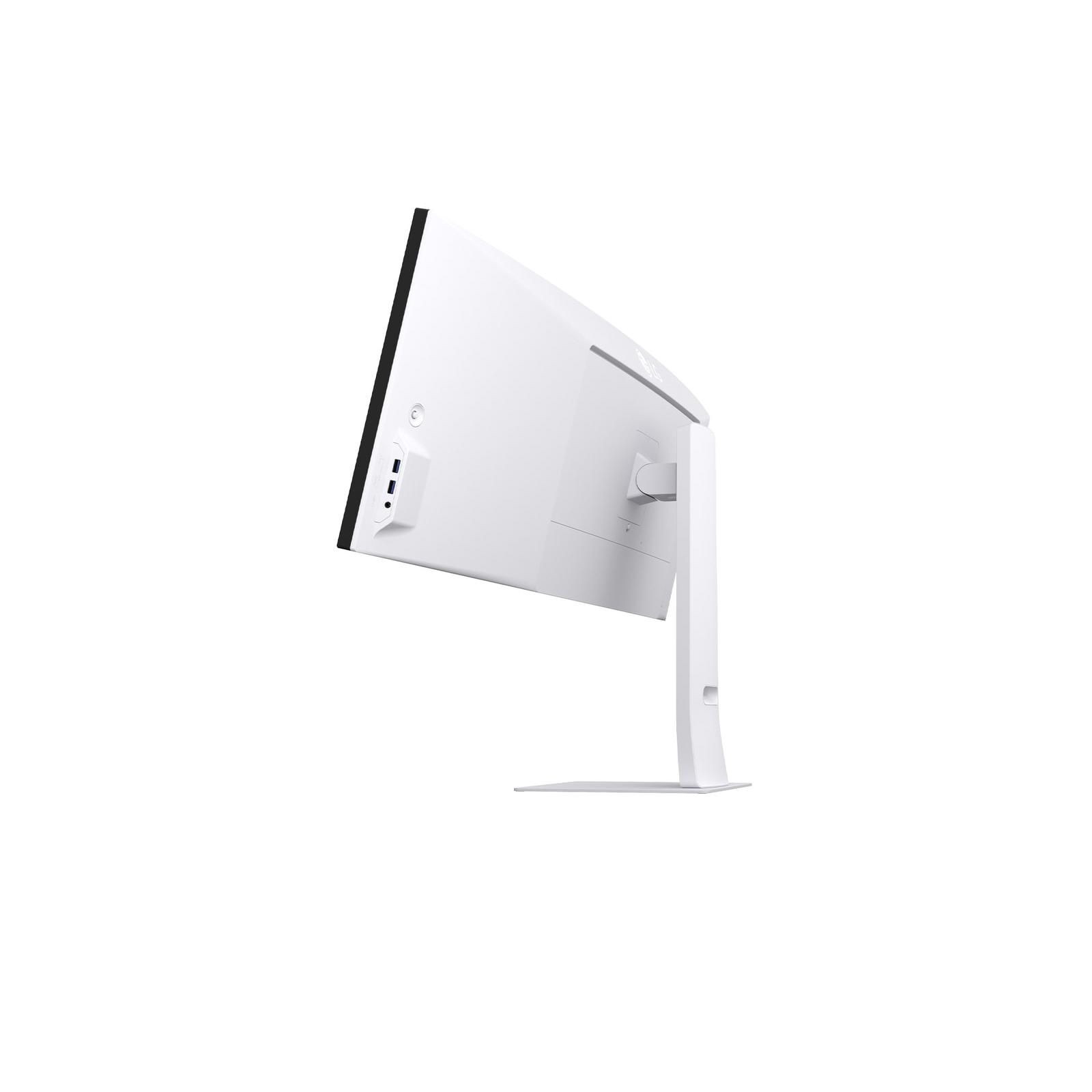 A large main feature product image of LG UltraWide 49U950A-W - 49" Curved 1440p Ultrawide 144Hz IPS Monitor