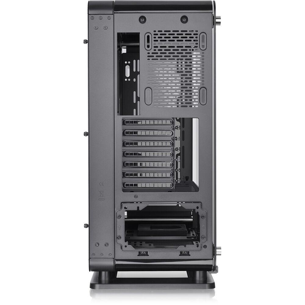 A large main feature product image of Thermaltake Core P6 - Tempered Glass (Open Frame Transformable) Mid Tower Case (Black)