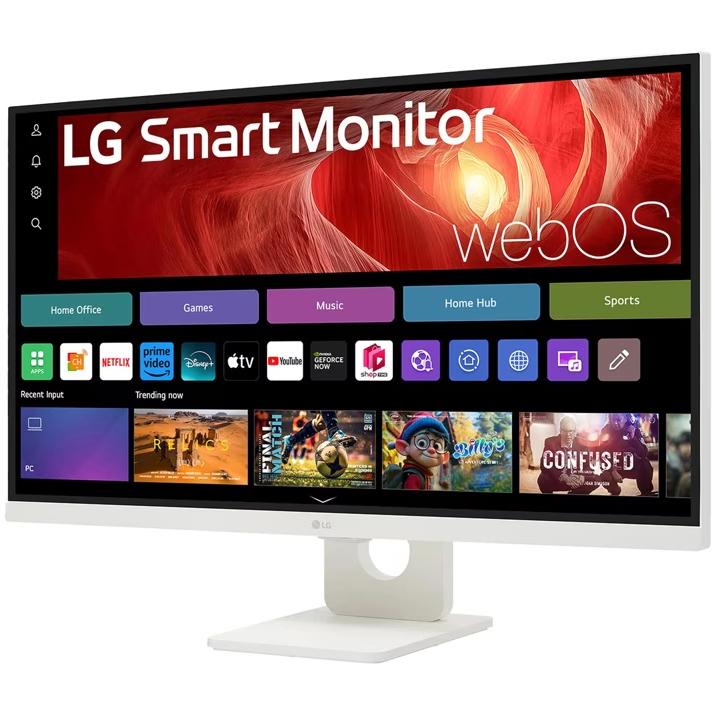 A large main feature product image of LG 27U731SA-W - 27" 4K 2160p 60Hz IPS Smart Monitor with webOS