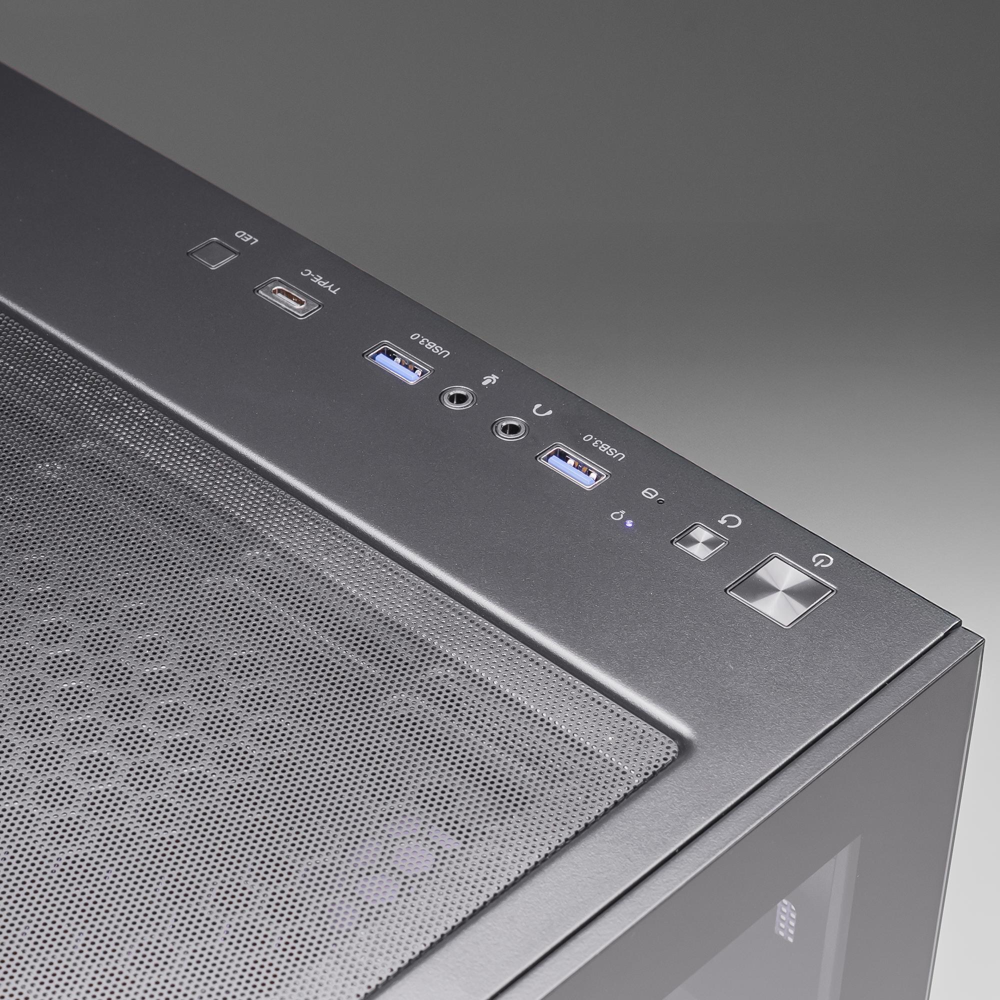 A large main feature product image of PLE Cypher RX 7600 Prebuilt Ready To Go Gaming PC