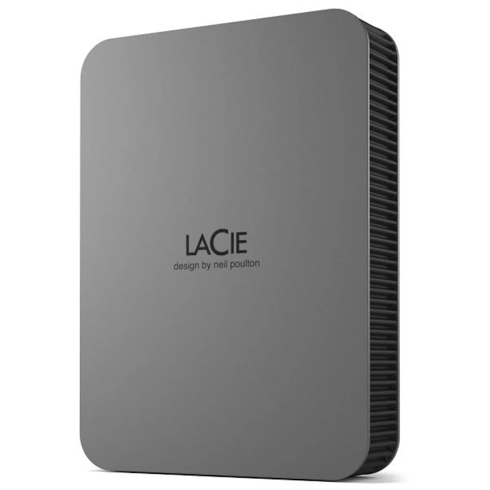 LaCie Mobile Drive Secure USB-C Portable HDD - 4TB Space Grey