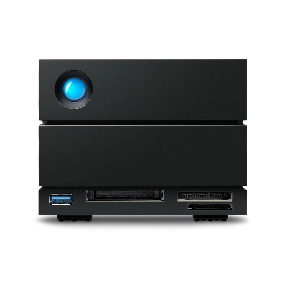 A large main feature product image of LaCie 2big Dock Thunderbolt 3 External HDD - 32TB