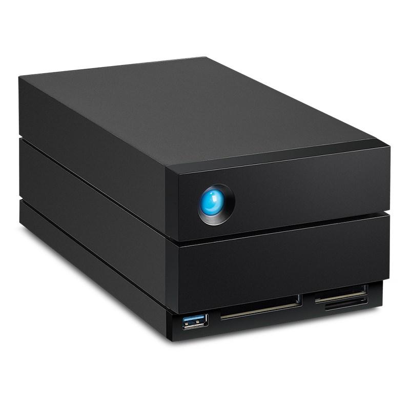 A large main feature product image of LaCie 2big Dock Thunderbolt 3 External HDD - 60TB
