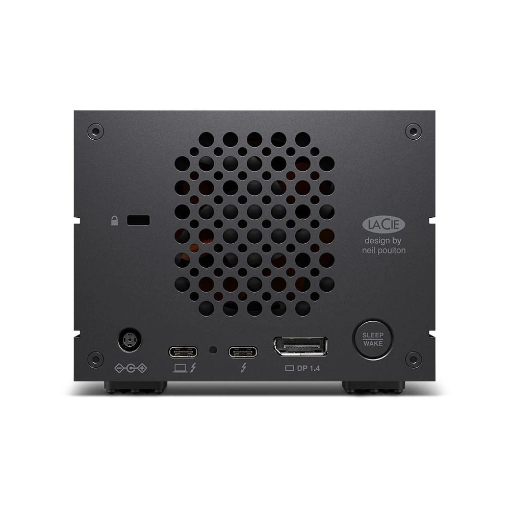 A large main feature product image of LaCie 2big Dock Thunderbolt 3 External HDD - 60TB
