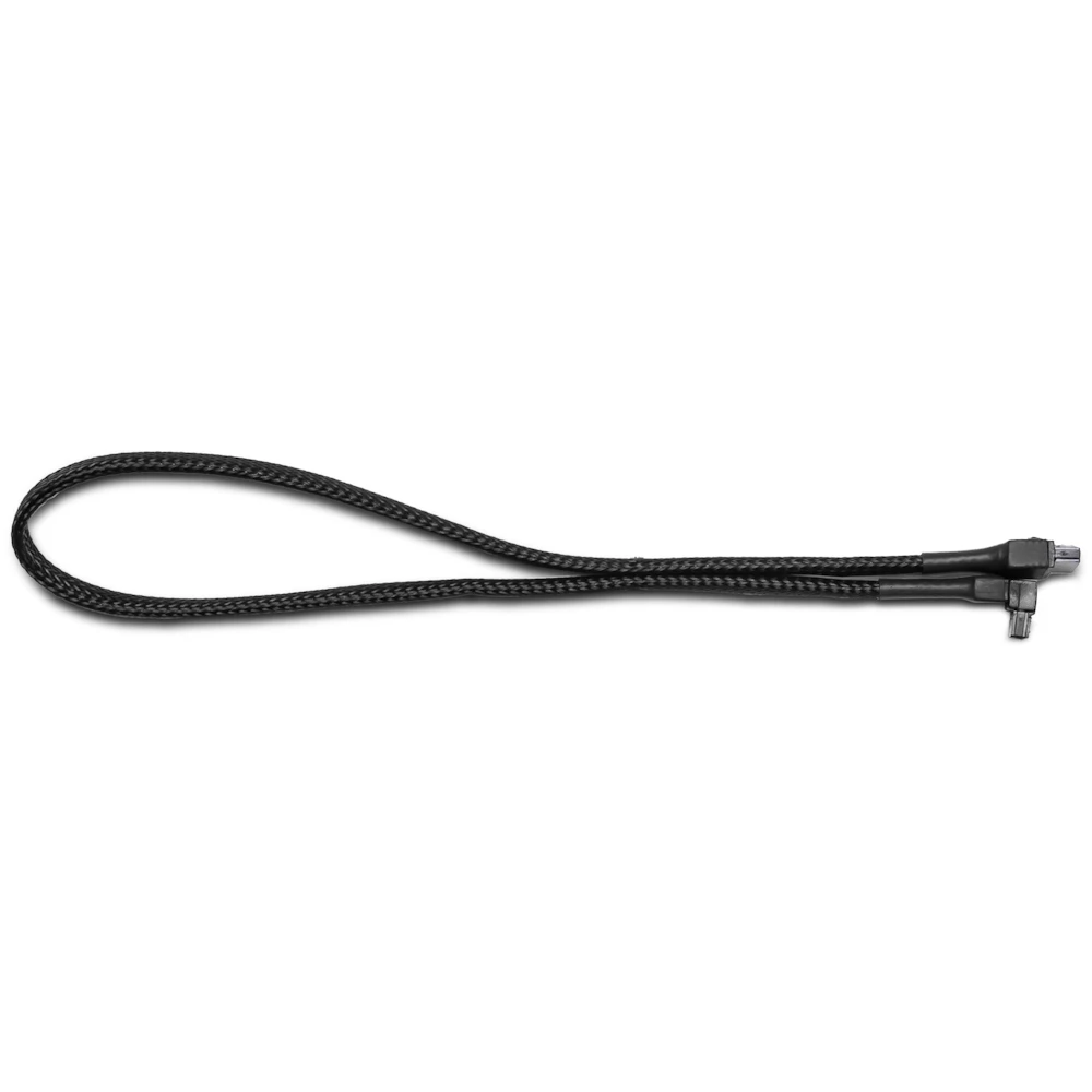 GamerChief SATA 45cm Sleeved Cable Latched 90 Degree (Black)