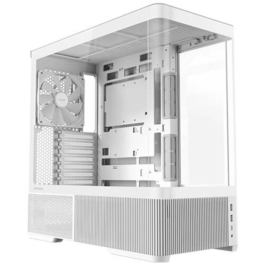 A large main feature product image of Antec C6 Curve AIR - Mid Tower Case (White)