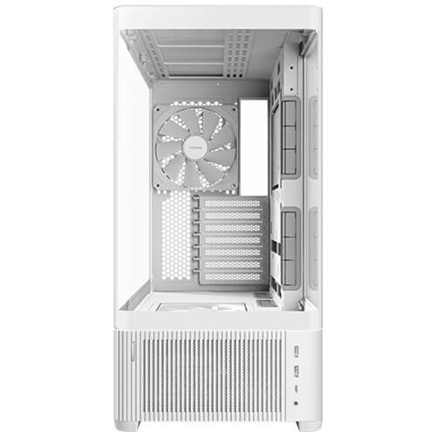 A large main feature product image of Antec C6 Curve AIR - Mid Tower Case (White)