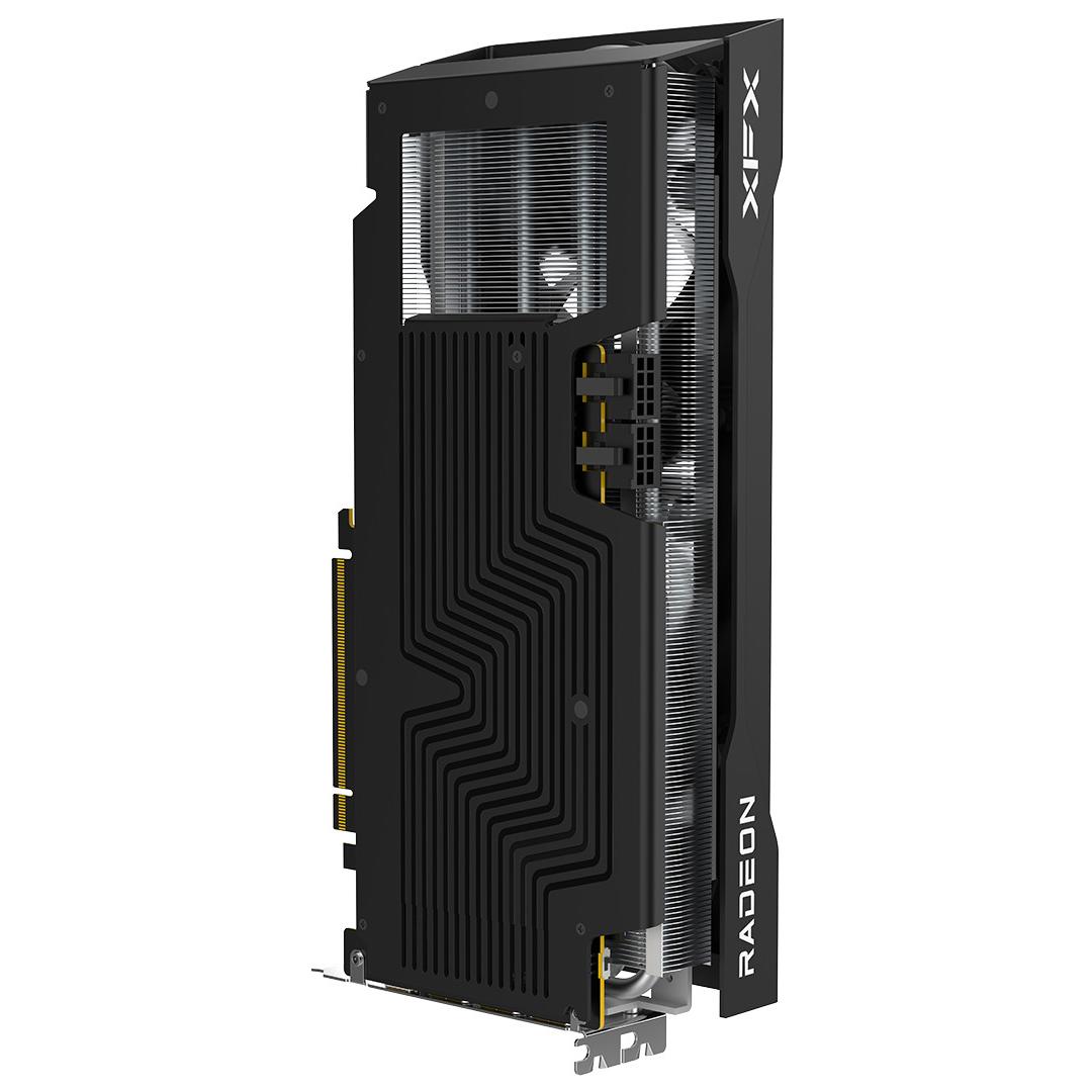 A large main feature product image of XFX Swift RX 9070 GRE 12GB GDDR6