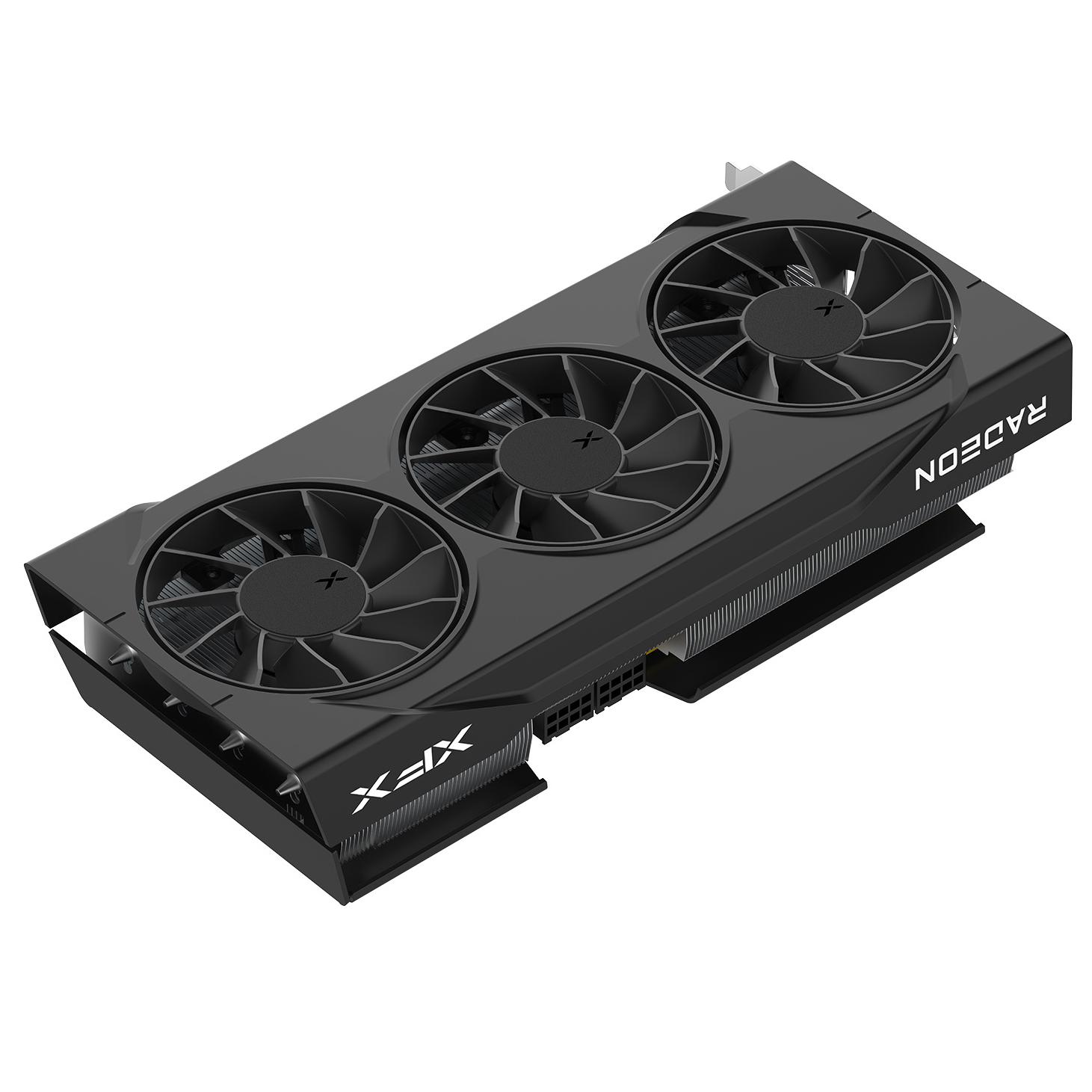 A large main feature product image of XFX Swift RX 9070 GRE 12GB GDDR6