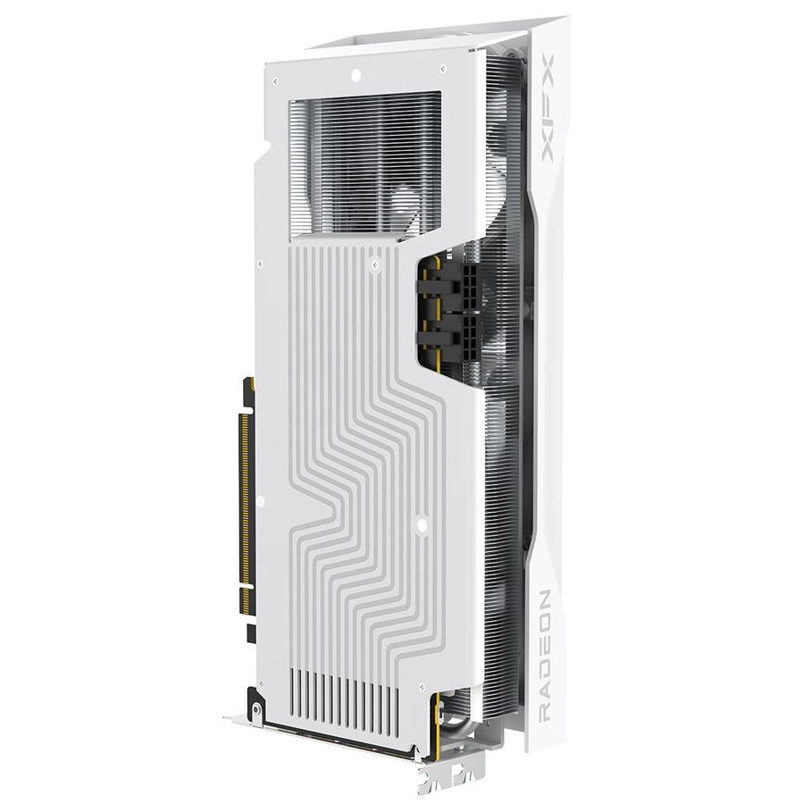 A large main feature product image of XFX Swift RX 9070 GRE 12GB GDDR6 - White