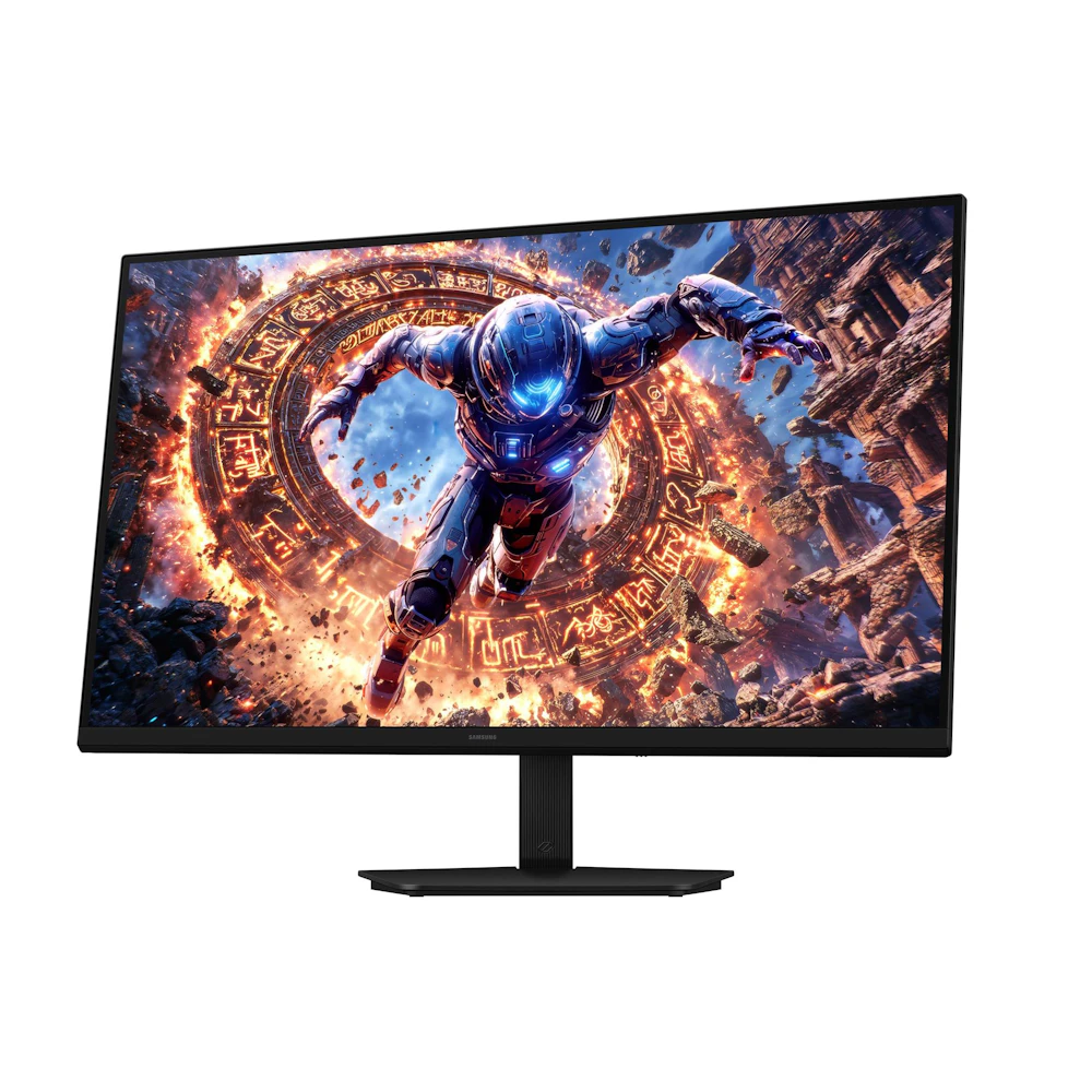 A large main feature product image of Samsung Odyssey G8 - 32" 6K 165Hz / 3K 330Hz Dual Mode Fast IPS Gaming Monitor