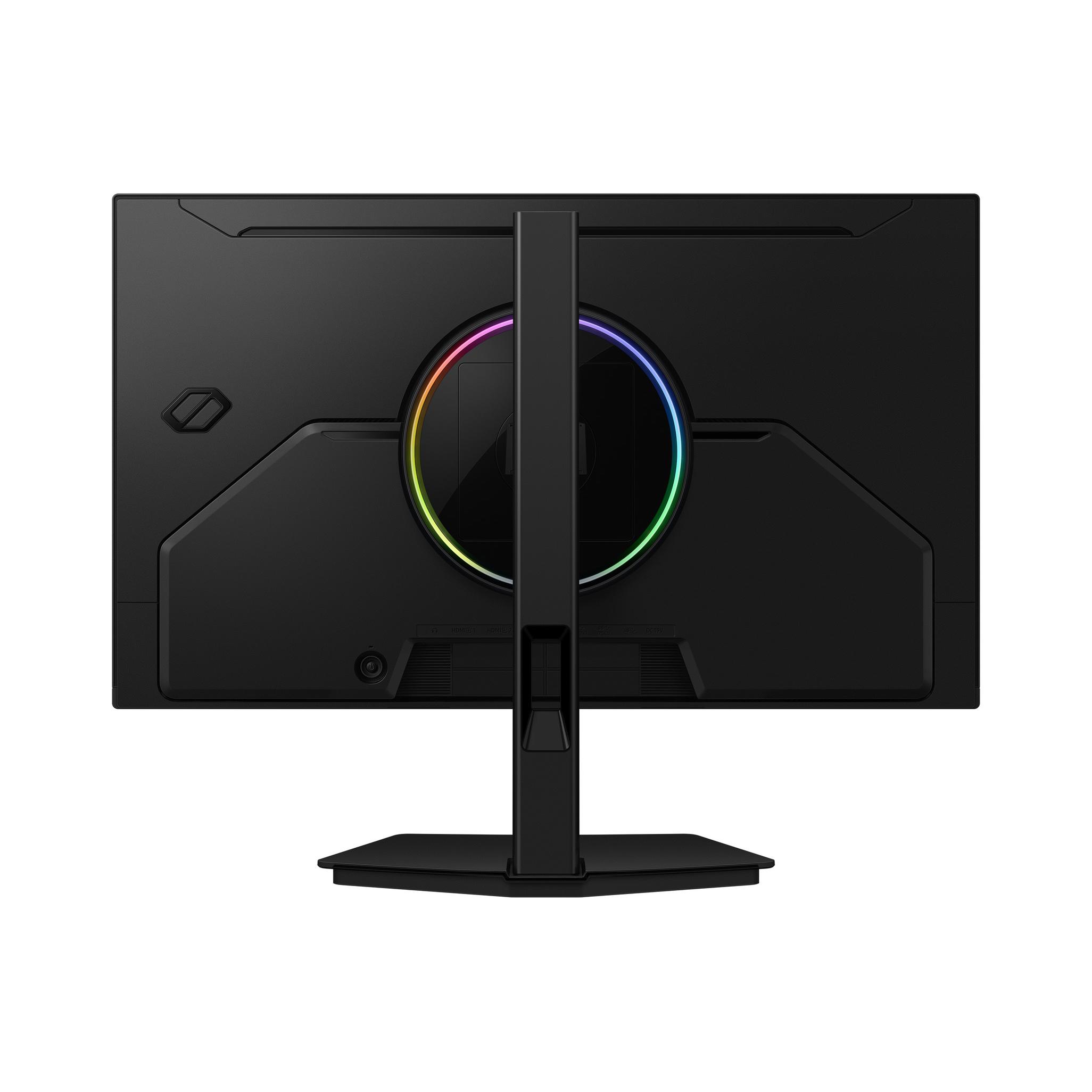 A large main feature product image of Samsung Odyssey G8 - 27" 5K 180Hz / 1440p 360Hz Dual Mode Fast IPS Gaming Monitor