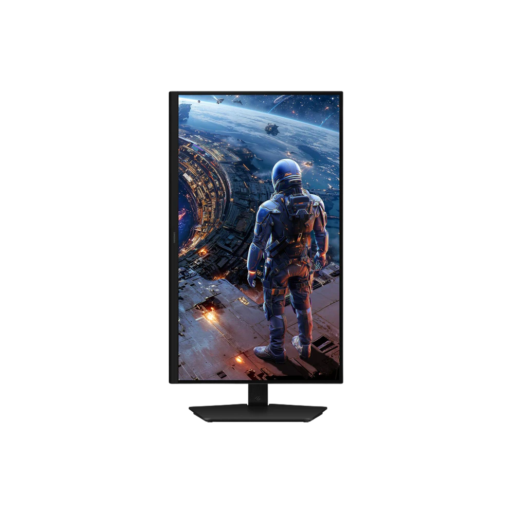 A large main feature product image of Samsung Odyssey G8 - 27" 5K 180Hz / 1440p 360Hz Dual Mode Fast IPS Gaming Monitor