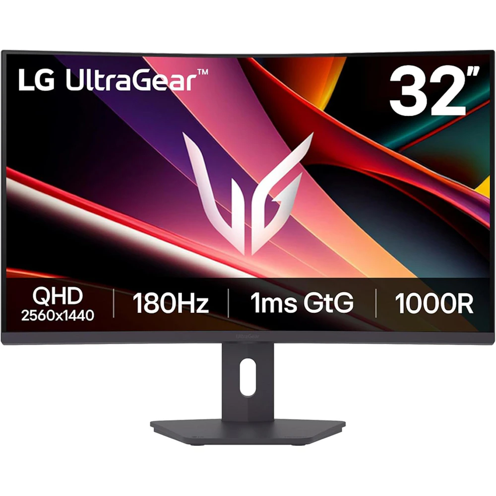 LG UltraGear 32G600A-B - 31.5" Curved 1440p 180Hz VA Gaming Monitor