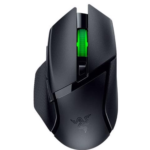 A large main feature product image of EX-DEMO Razer Basilisk V3 X HyperSpeed - Ergonomic RGB Wireless Gaming Mouse