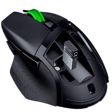 A large main feature product image of EX-DEMO Razer Basilisk V3 X HyperSpeed - Ergonomic RGB Wireless Gaming Mouse