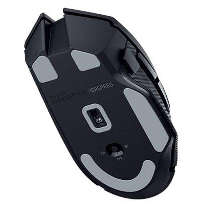 A large main feature product image of EX-DEMO Razer Basilisk V3 X HyperSpeed - Ergonomic RGB Wireless Gaming Mouse