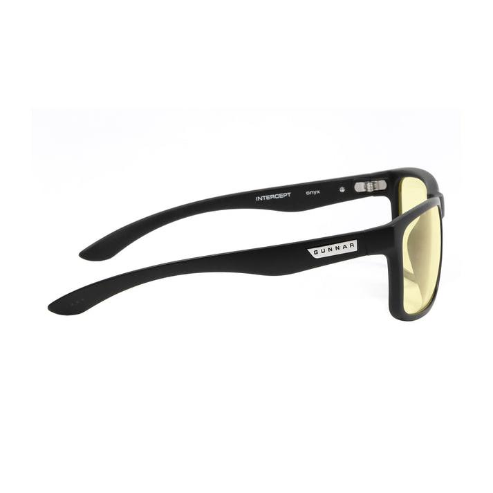 A large main feature product image of Gunnar Intercept Amber Onyx Indoor Digital Eyewear