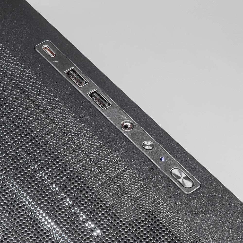 A large main feature product image of PLE Luna RTX 5080 Prebuilt Ready To Go Gaming PC