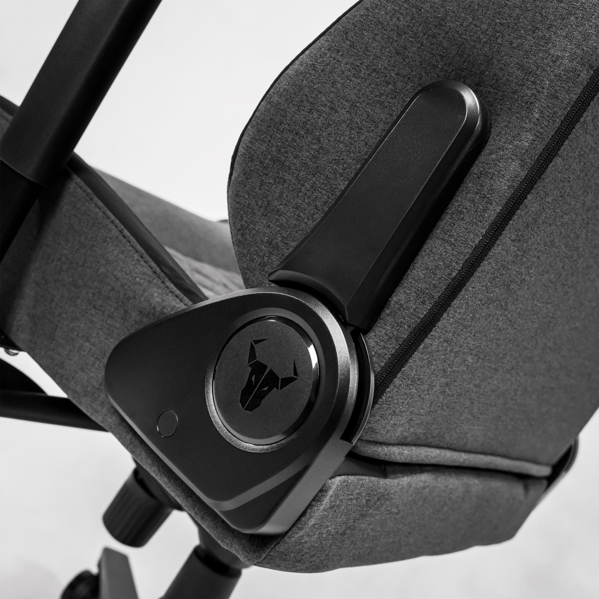 A large main feature product image of BattleBull Crosshair XL+ Gaming Chair - Dark Grey Weave