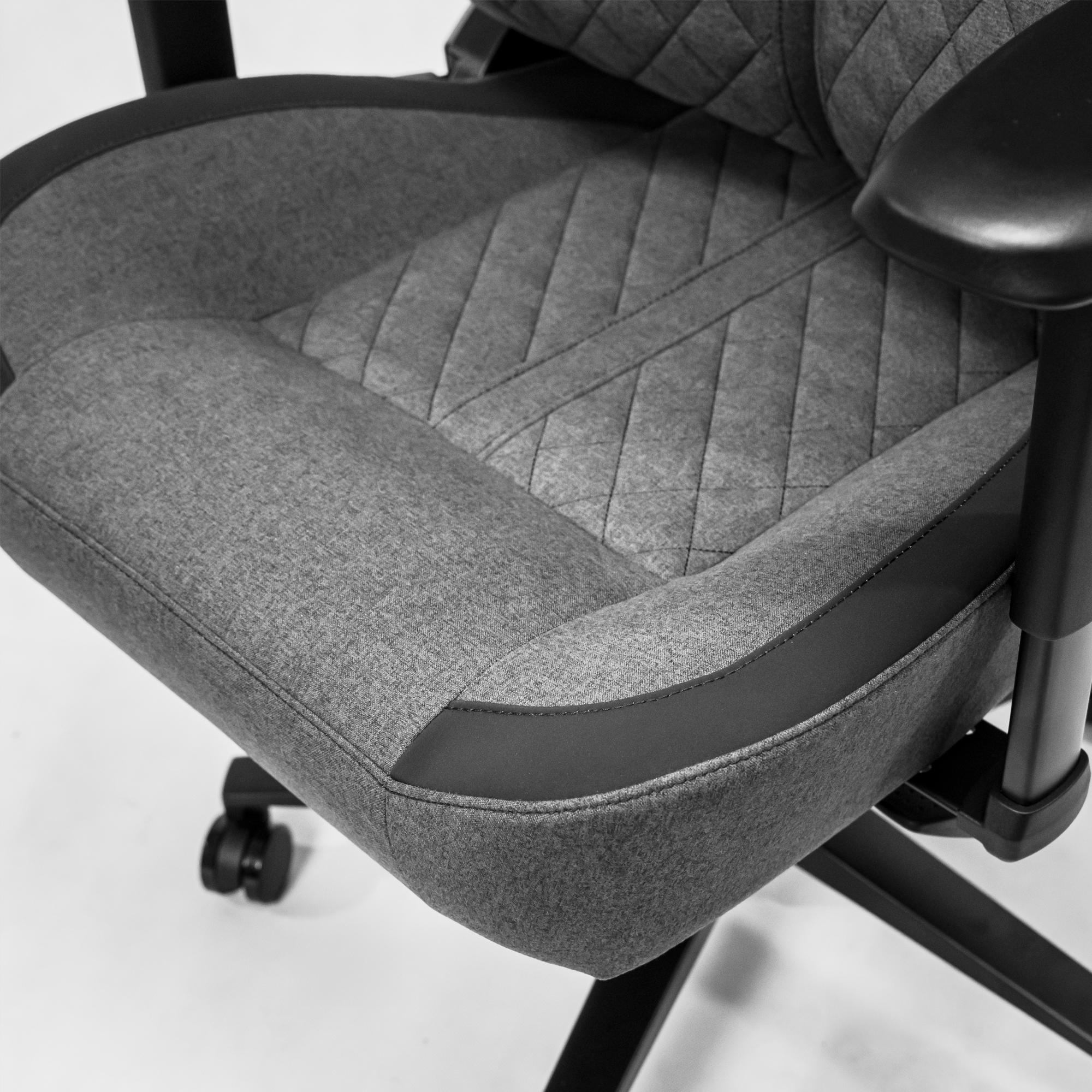 A large main feature product image of BattleBull Crosshair XL+ Gaming Chair - Dark Grey Weave