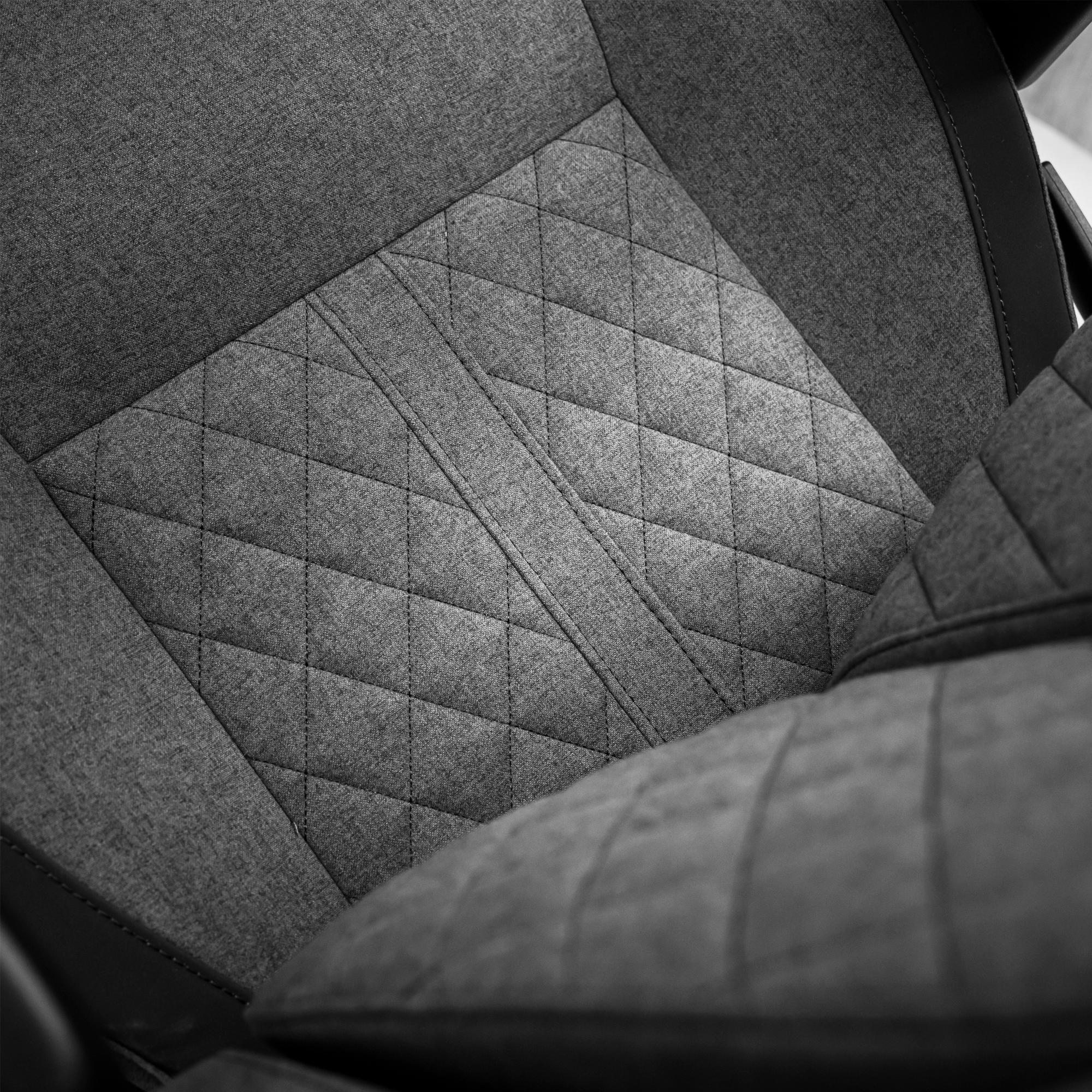 A large main feature product image of BattleBull Crosshair XL+ Gaming Chair - Dark Grey Weave
