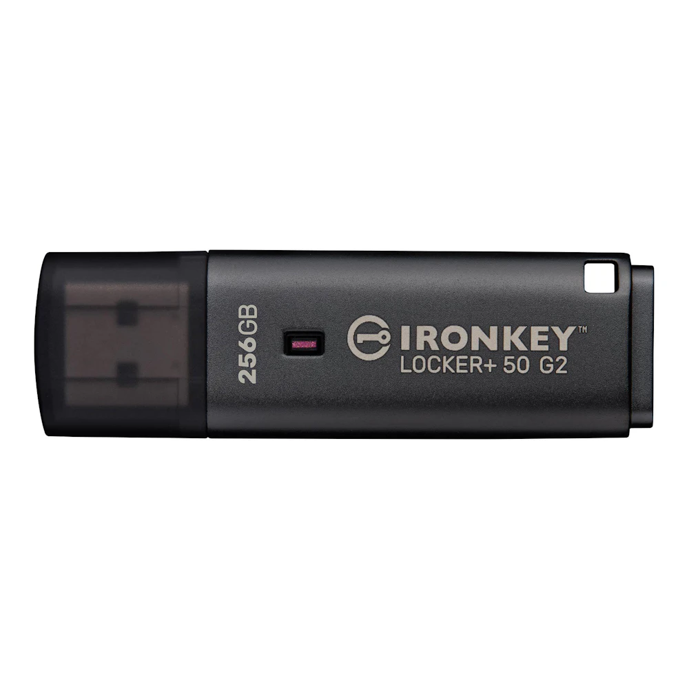Kingston IronKey Locker+ 50 Gen2 256GB USB 3.2 Gen 1 Type A Flash Drive