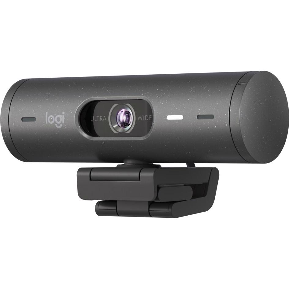 A large main feature product image of EX-DEMO Logitech Brio 500 - 1080p60 Full HD Webcam (Graphite)