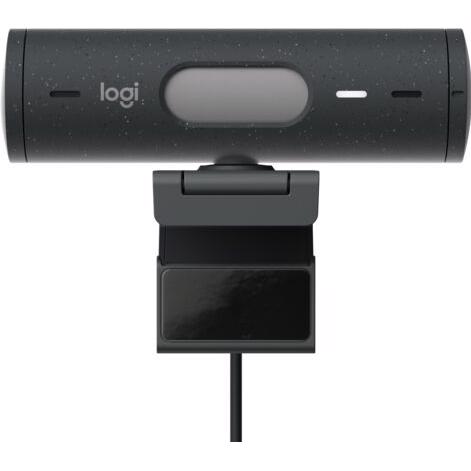 A large main feature product image of EX-DEMO Logitech Brio 500 - 1080p60 Full HD Webcam (Graphite)