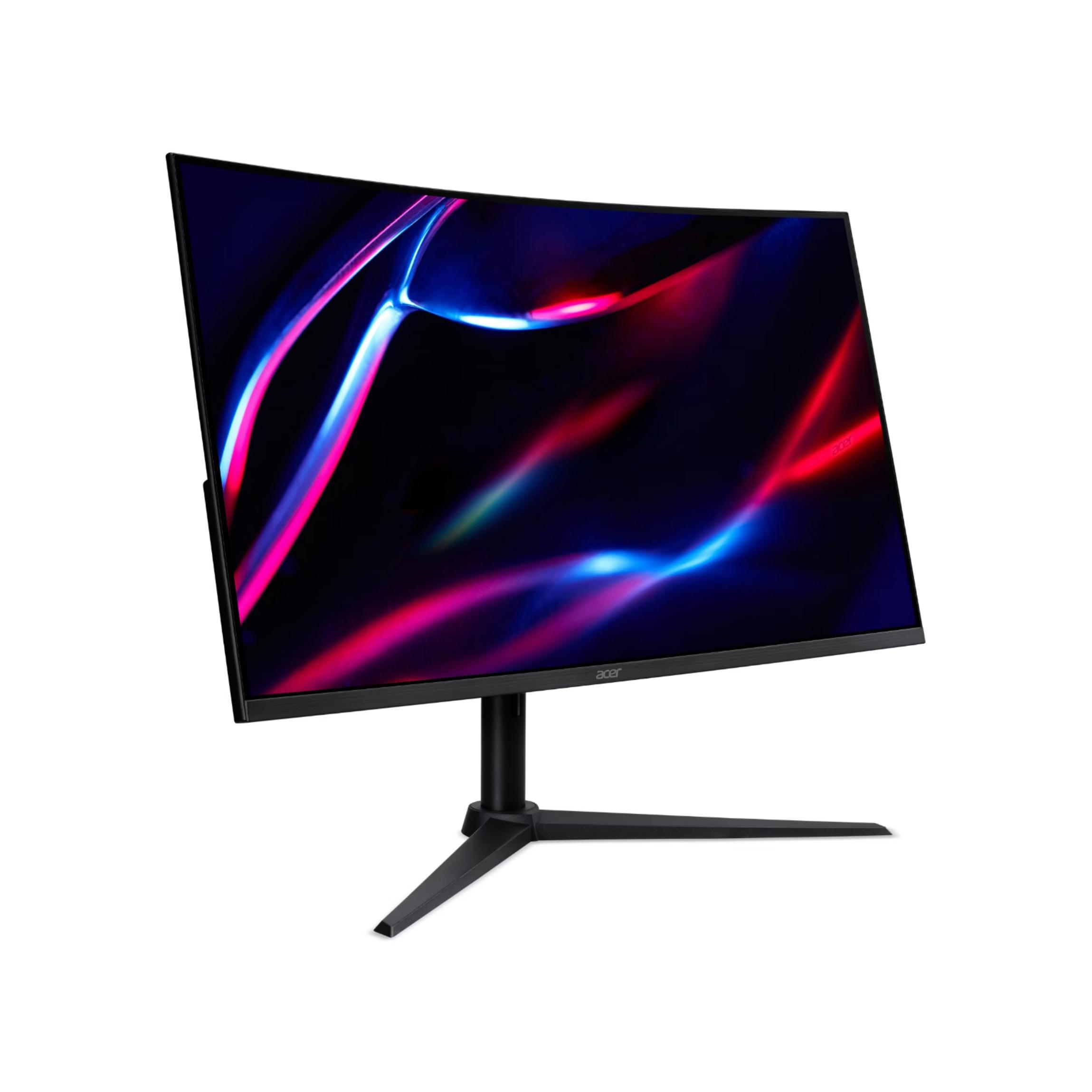 A large main feature product image of EX-DEMO Acer Nitro XZ322QU V3 - 32" Curved 1440p 180Hz VA Gaming Monitor