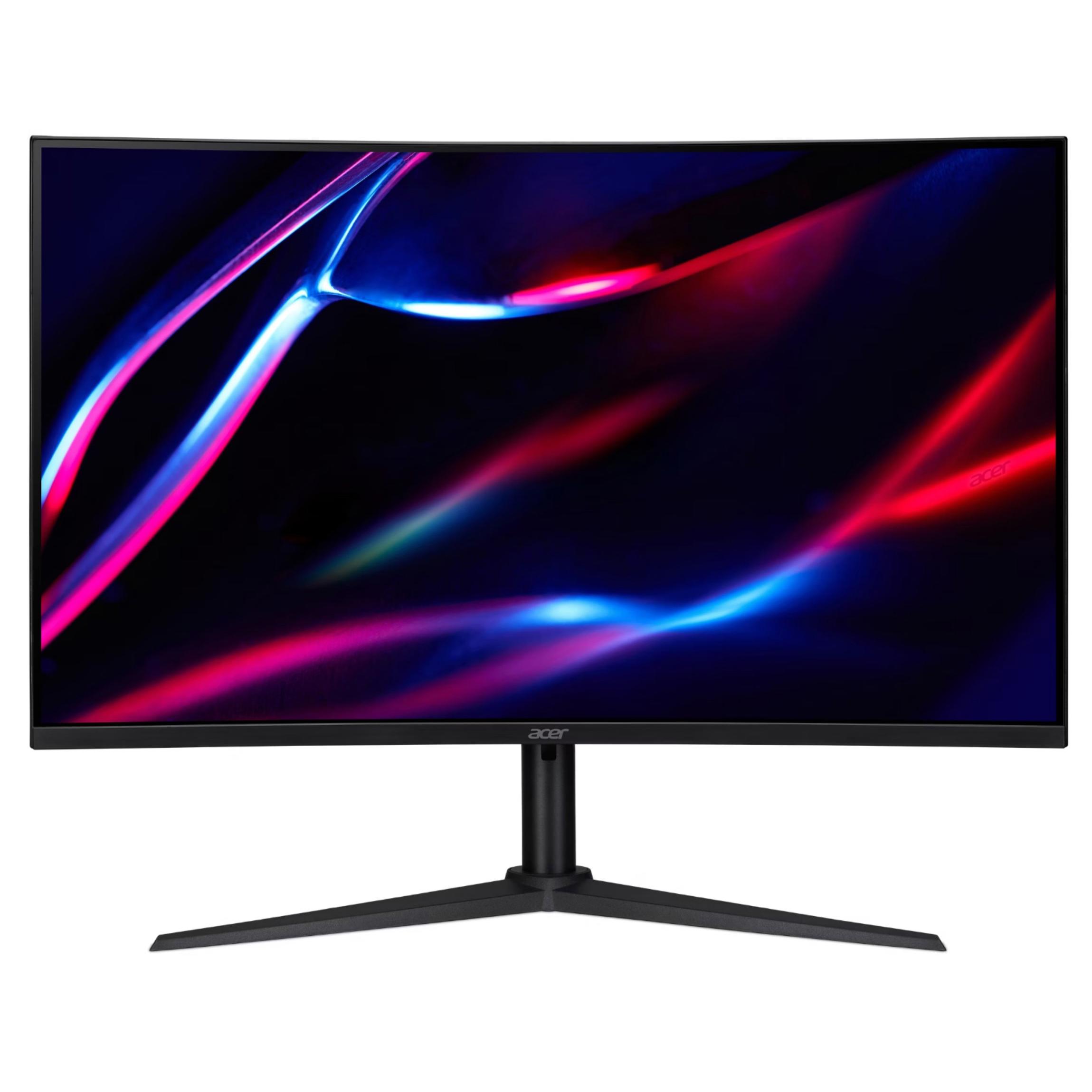 A large main feature product image of EX-DEMO Acer Nitro XZ322QU V3 - 32" Curved 1440p 180Hz VA Gaming Monitor