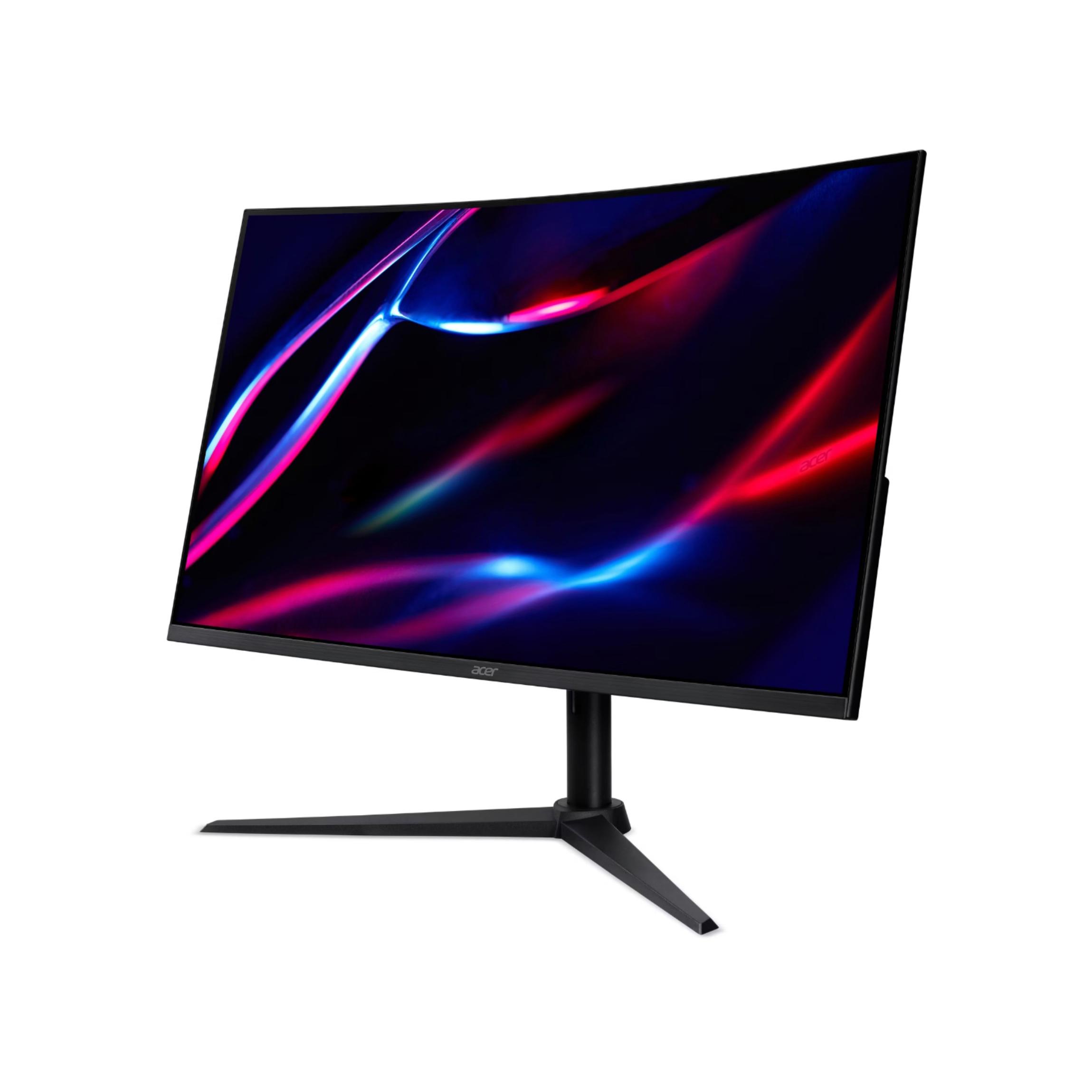 A large main feature product image of EX-DEMO Acer Nitro XZ322QU V3 - 32" Curved 1440p 180Hz VA Gaming Monitor