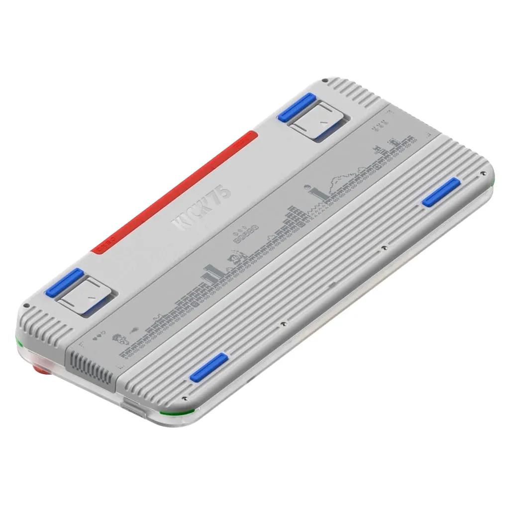 A large main feature product image of EX-DEMO Nuphy Kick75 Hybrid-Profile Custom Wireless Mechanical Keyboard - Low-Profile (Blush Nano Switch)