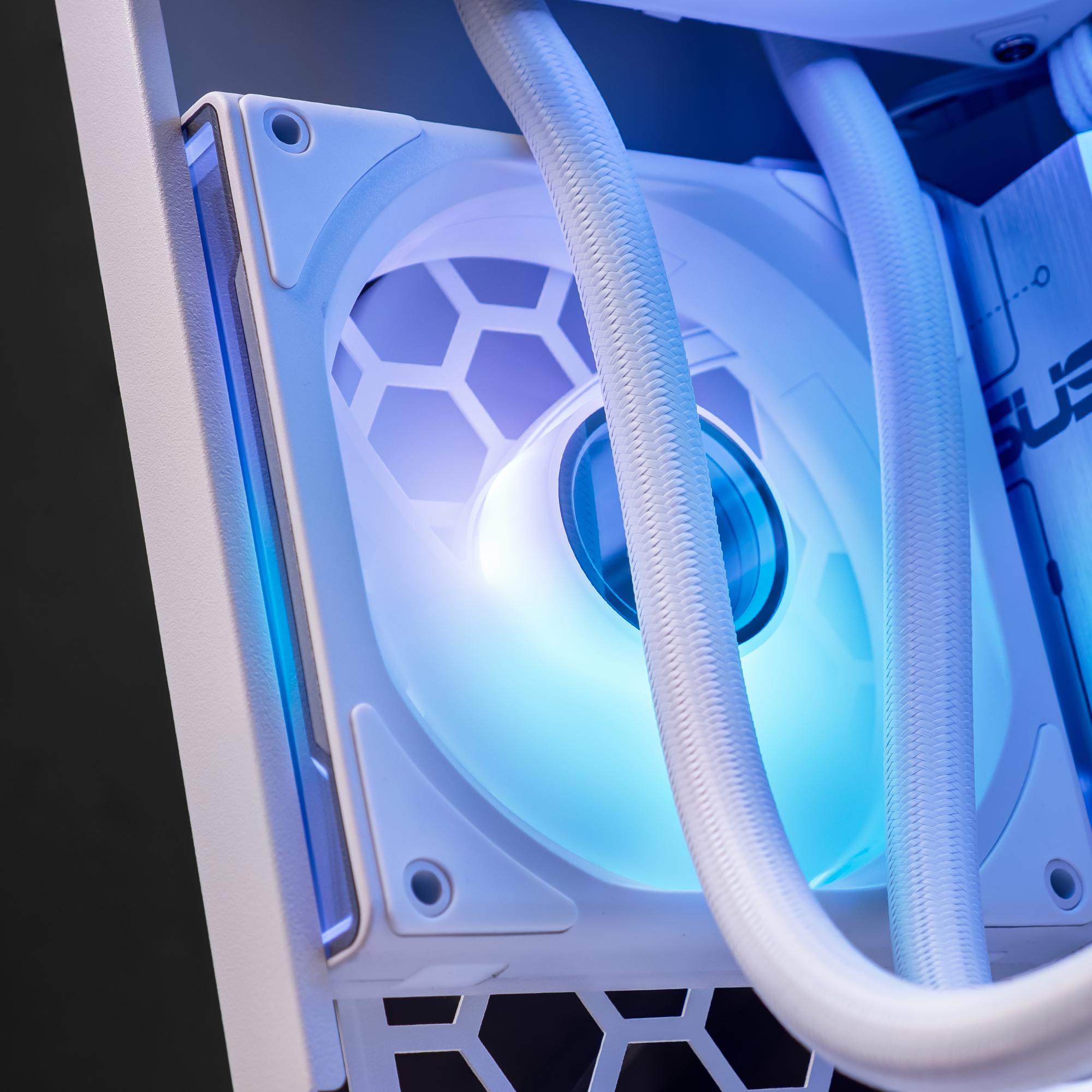A large main feature product image of EX-DEMO PLE Eclipse RTX 5080 Prebuilt Ready To Go Gaming PC
