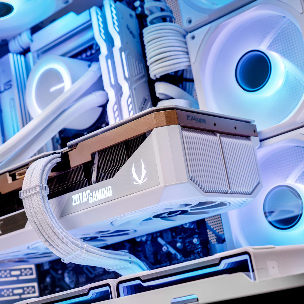 A large main feature product image of EX-DEMO PLE Eclipse RTX 5080 Prebuilt Ready To Go Gaming PC