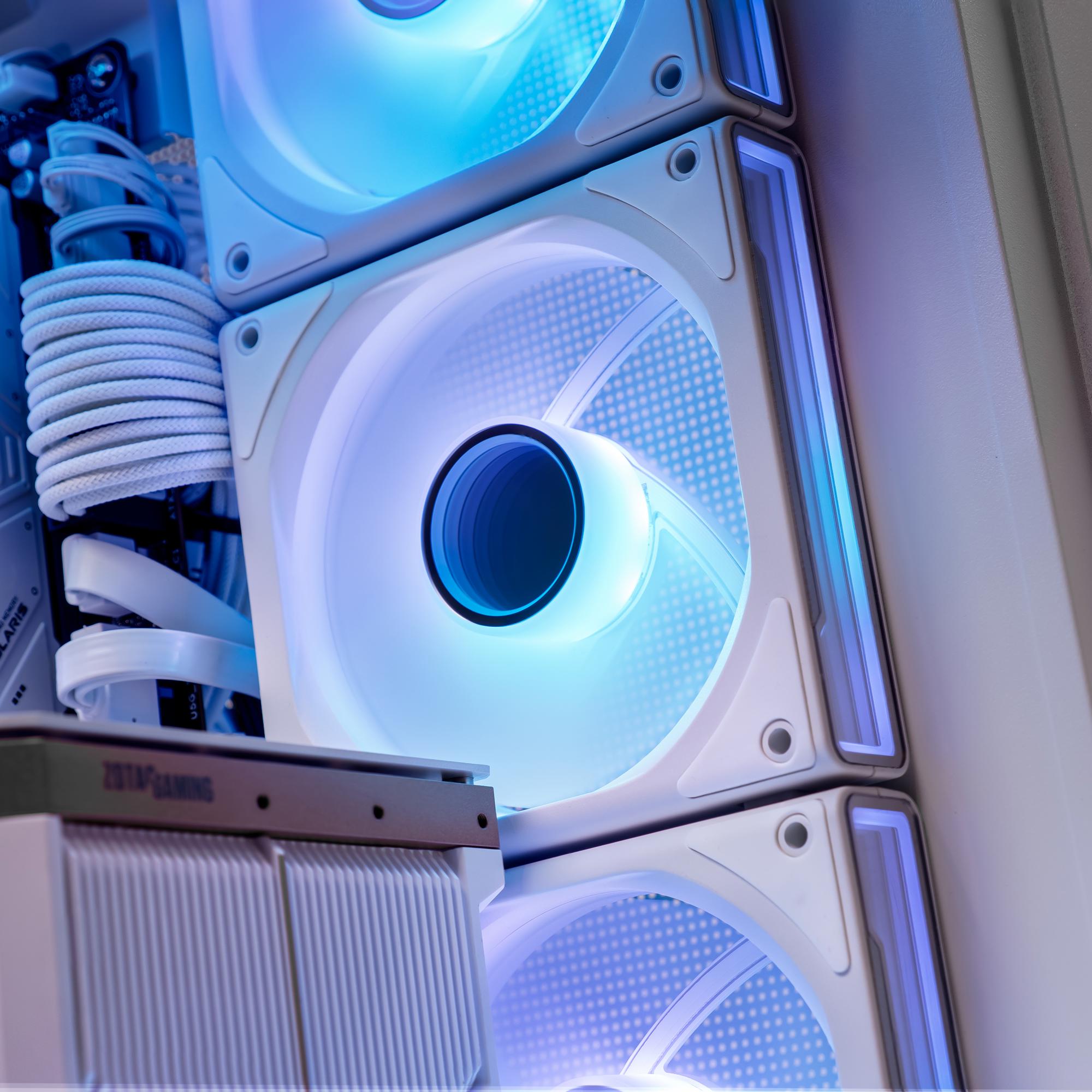 A large main feature product image of EX-DEMO PLE Eclipse RTX 5080 Prebuilt Ready To Go Gaming PC