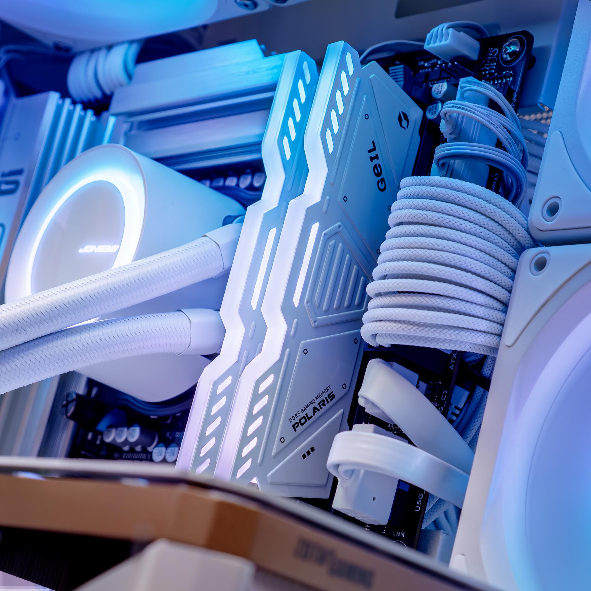 A large main feature product image of EX-DEMO PLE Eclipse RTX 5080 Prebuilt Ready To Go Gaming PC