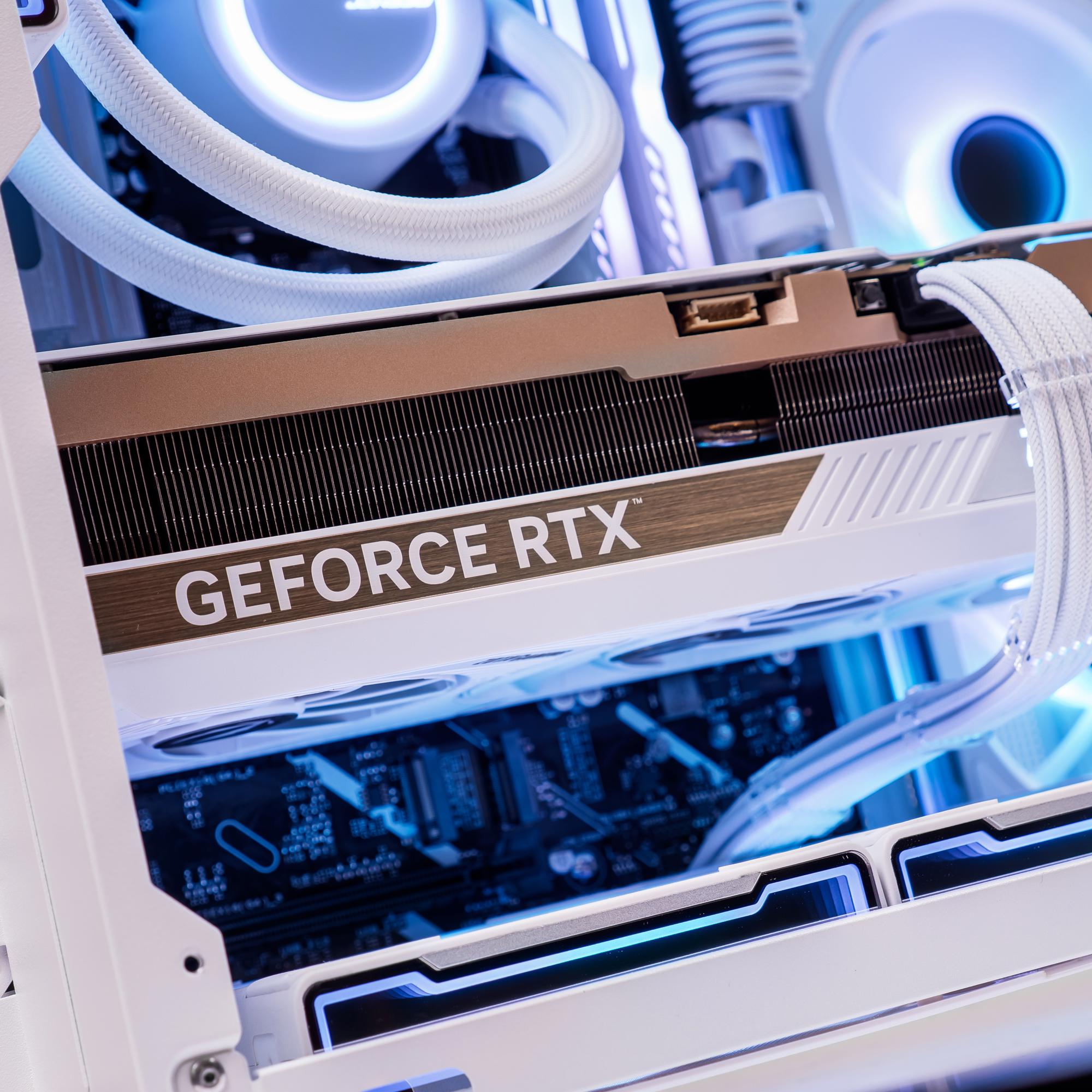 A large main feature product image of EX-DEMO PLE Eclipse RTX 5080 Prebuilt Ready To Go Gaming PC