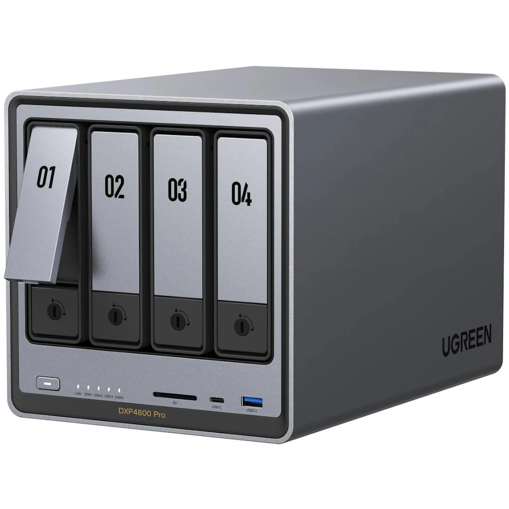 UGREEN NASync DXP4800 Pro 4-Bay NAS (4.5GHz Intel 5-Core, 8GB RAM, 10GbE)