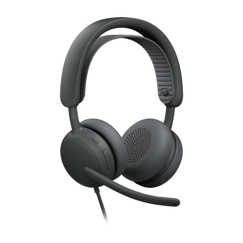 A large main feature product image of Logitech Zone Wired 2 Headset - Graphite