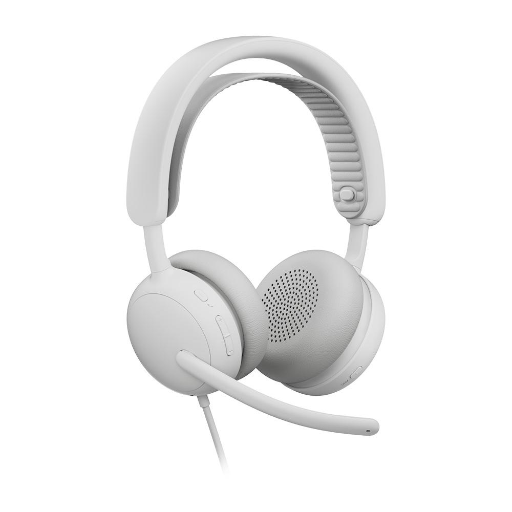 A large main feature product image of Logitech Zone Wired 2 Headset - Off White